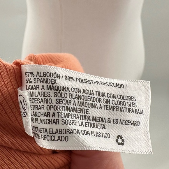 A new day womens dress size XL orange sherbet ribbed knit scrunched maxi - Picture 12 of 13